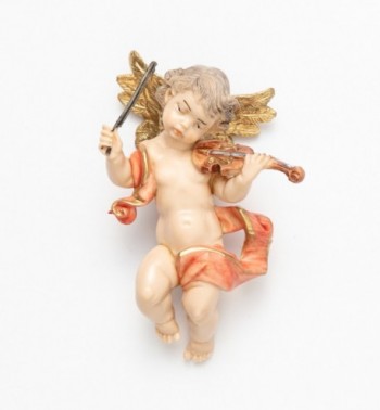Ángel con violín (66) imitación de porcelana  11 cm