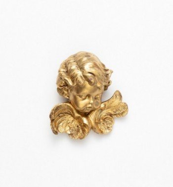 Cabeza de Ángel (67) dorada 11 cm