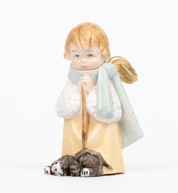 Ángel con perro (144) imitación de porcelana  10,5 cm