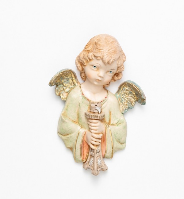 Ángel con candelero (165) imitación de porcelana  20 cm
