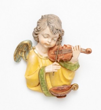 Ángel con violín (167) imitación de porcelana  20 cm