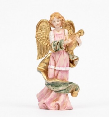 Ángel con lira (251) imitación de porcelana  16,5 cm