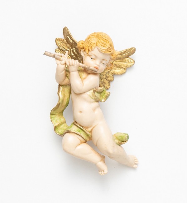 Ángel con flauta (265) imitación de porcelana  11 cm