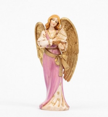 Ángel con órgano (268) imitación de porcelana  15 cm