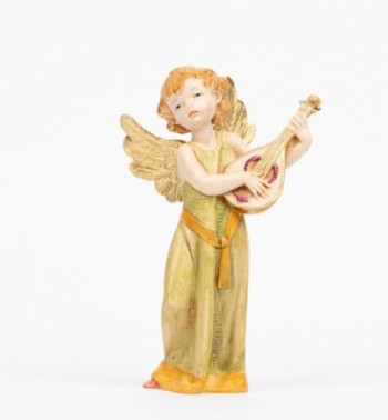 Ángel con mandolina (362) imitación de porcelana  15 cm