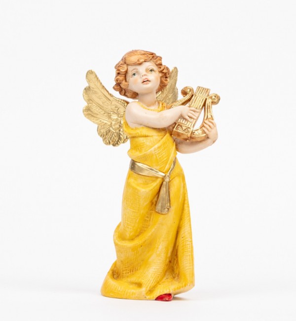 Ángel con lira (364) imitación de porcelana  15 cm