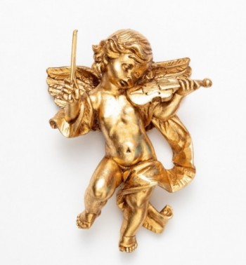 Ángel con violín (466) pan de oro  27 cm