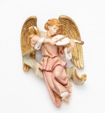 Ángel con violín (469) imitación de porcelana  17 cm
