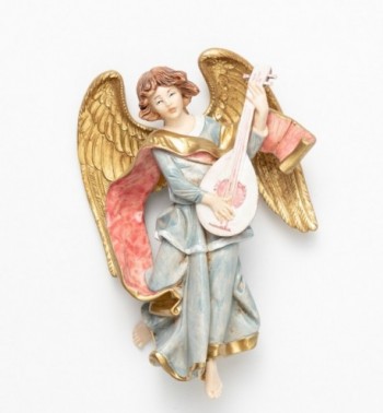 Ángel con mandolina (470) imitación de porcelana  17 cm