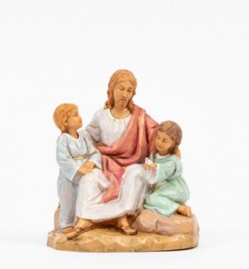 Cristo con niños (592) 12 cm.