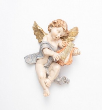 Ángel con lira (665) imitación de porcelana  36 cm.