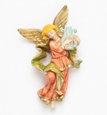 Ángel con lira (668) imitación de porcelana  10 cm.