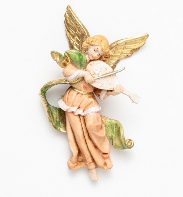 Ángel con violín (669) imitación de porcelana  10 cm.