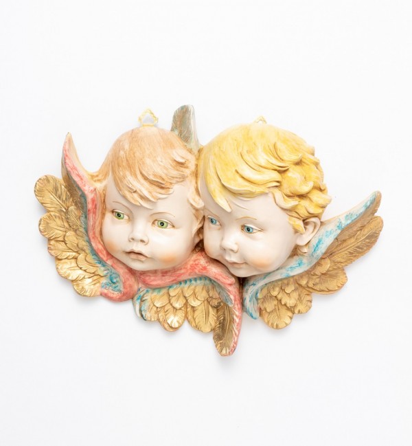 Cabezas de ángeles (678) imitación de porcelana  25x35 cm.