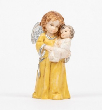 Ángel con niño (681) imitación de porcelana  7,5 cm.