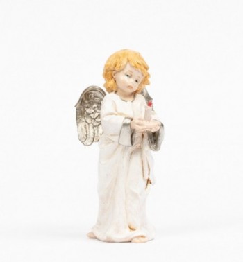 Ángel con vela (837) imitación de porcelana  15 cm.
