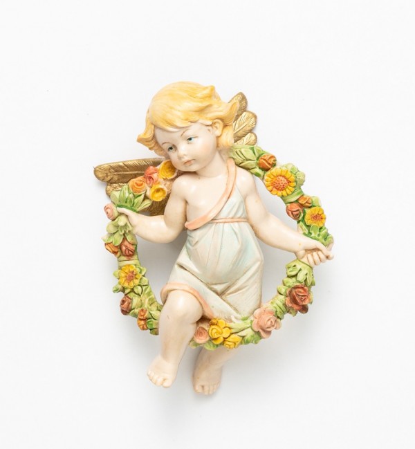 Ángel primavera (855) imitación de porcelana  12 cm.