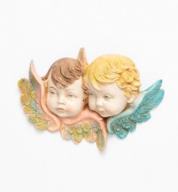 Cabezas de ángeles (877) imitación de porcelana  12x17 cm.