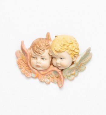 Cabezas de ángeles (878) imitación de porcelana  8x11 cm.