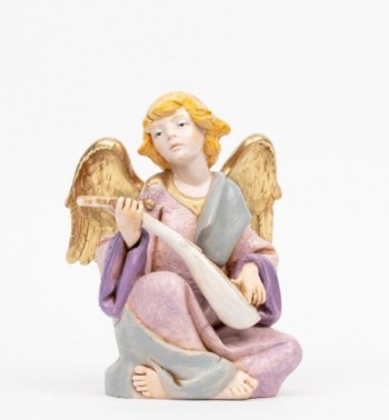 Ángel con mandolina (957) imitación de porcelana  21 cm.