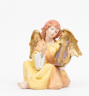 Ángel con lira (958) imitación de porcelana  21 cm.
