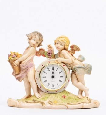 Reloj (1005) imitación de porcelana  19X23 cm.