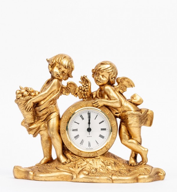 Reloj (1005) pan de oro  19X23 cm.