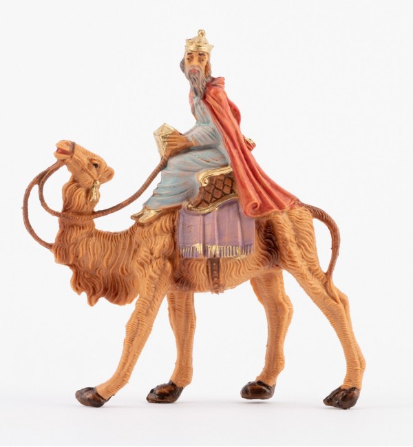 Rey sobre camello (86) para belén 6,5 cm.