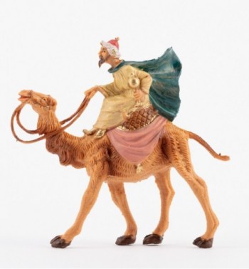 Rey sobre camello (87) para belén 6,5 cm.