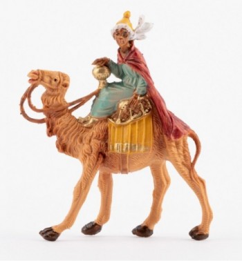 Rey sobre camello (88) para belén 6,5 cm.