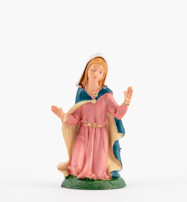María para belén en color tradicional, 10 cm.