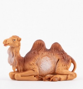 Camello sentado para belén en color tradicional, 10 cm.