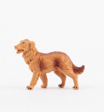 Perro para belén en color tradicional, 10 cm.