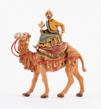 Rey montando un camello (9) para belén 10 cm.