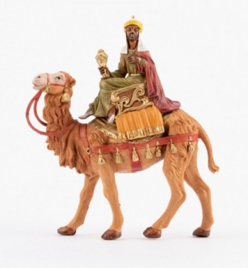 Rey montando un camello (10) para belén 10 cm.