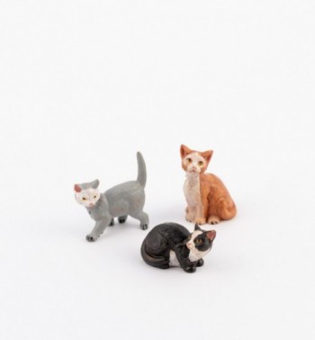 Gatos para belén 12 cm.