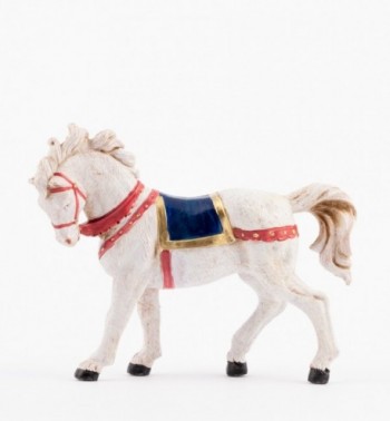 Caballo blanco  para belén 12 cm.