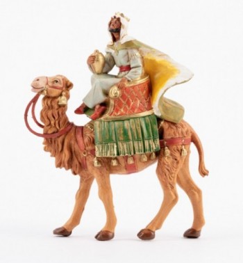 Rey montando un camello para belén 12 cm.
