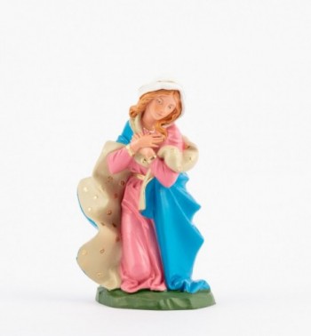 María para belén en color tradicional, 19 cm.