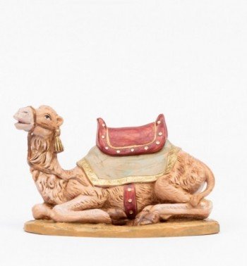Camello con silla de montar para belén 19 cm.