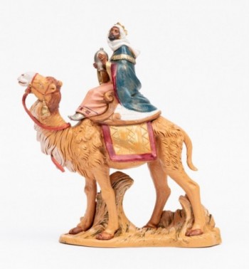 Rey montando camello para belén 19 cm.
