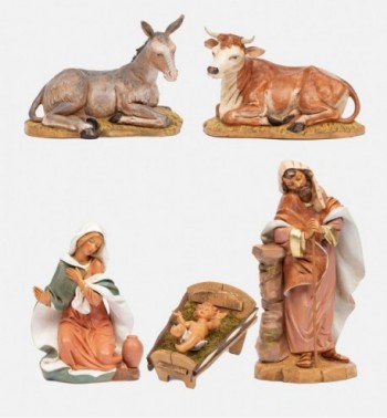 5 piezas Natividad para belén 45 cm.