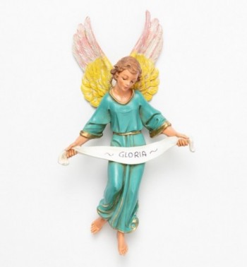 Ángel de la gloria para belén en color tradicional, 30 cm.