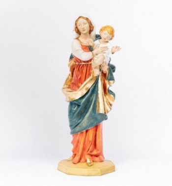 Virgen con Niño de resina  110 cm