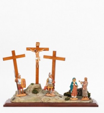 Ambietación Crucifixión con figuras 12 cm