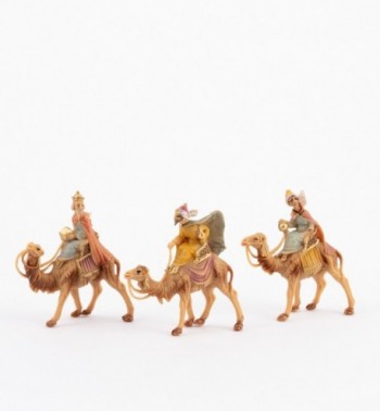 Reyes en camello para belén 4 cm.