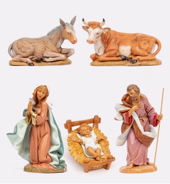 5 piezas Natividad para belén 30 cm.