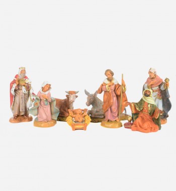 8 piezas Natividad para belén 12 cm.